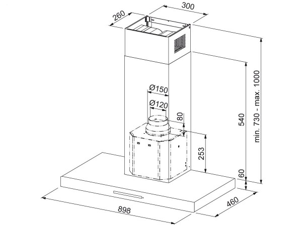 Вытяжка кухонная Franke FCR 925 TC BK XS