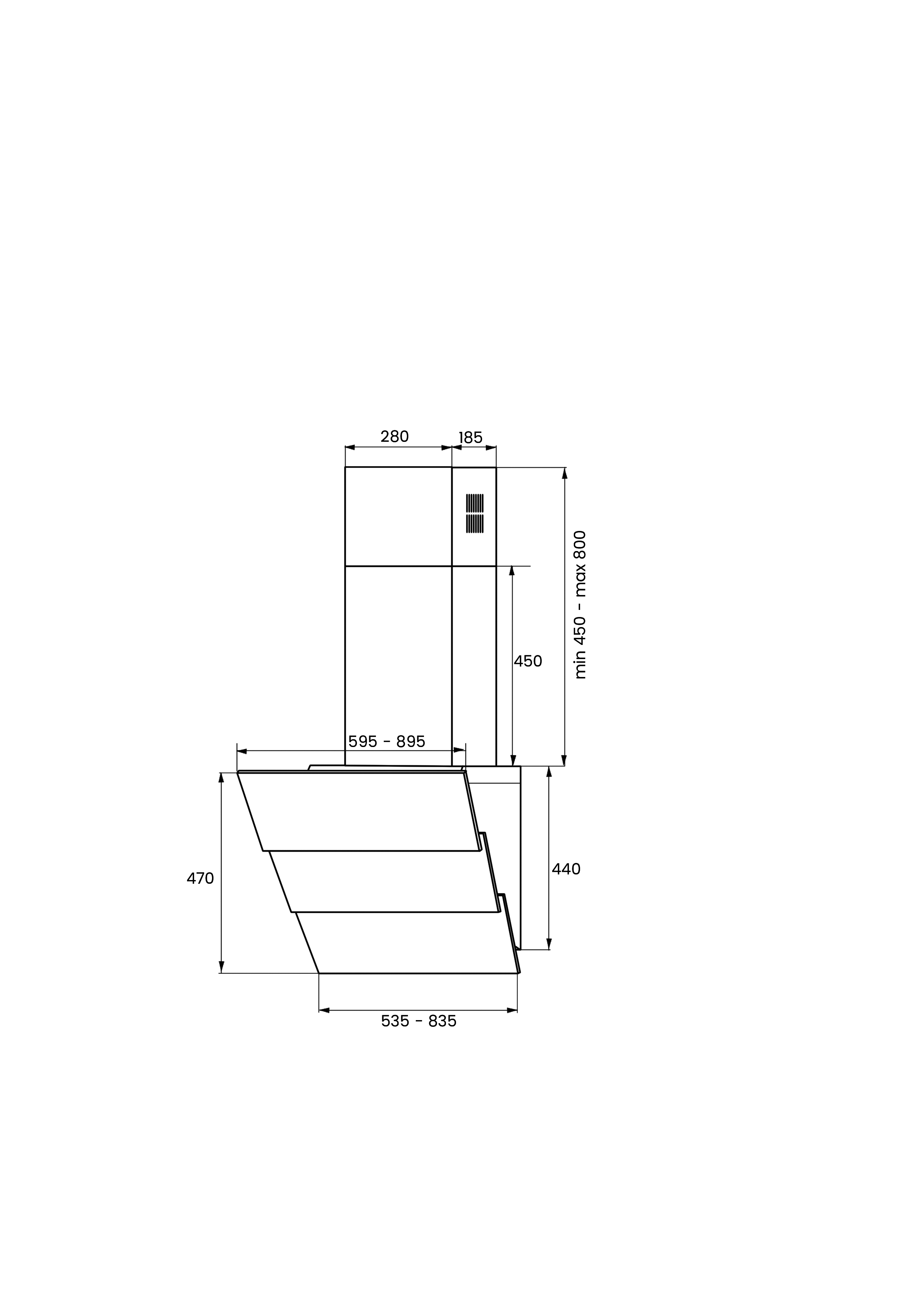Вытяжка кухонная Kuppersberg F 925 W