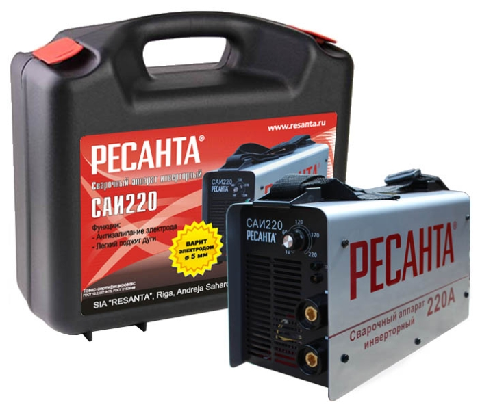 Сварочный аппарат Ресанта САИ-220 в кейсе