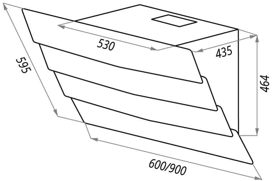 Вытяжка кухонная Maunfeld MANCHESTER 60 черный