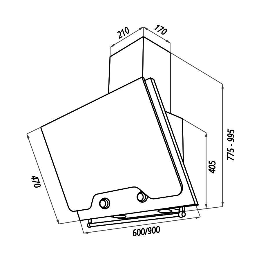 Вытяжка кухонная Maunfeld RETRO QUADR 60 бежевый