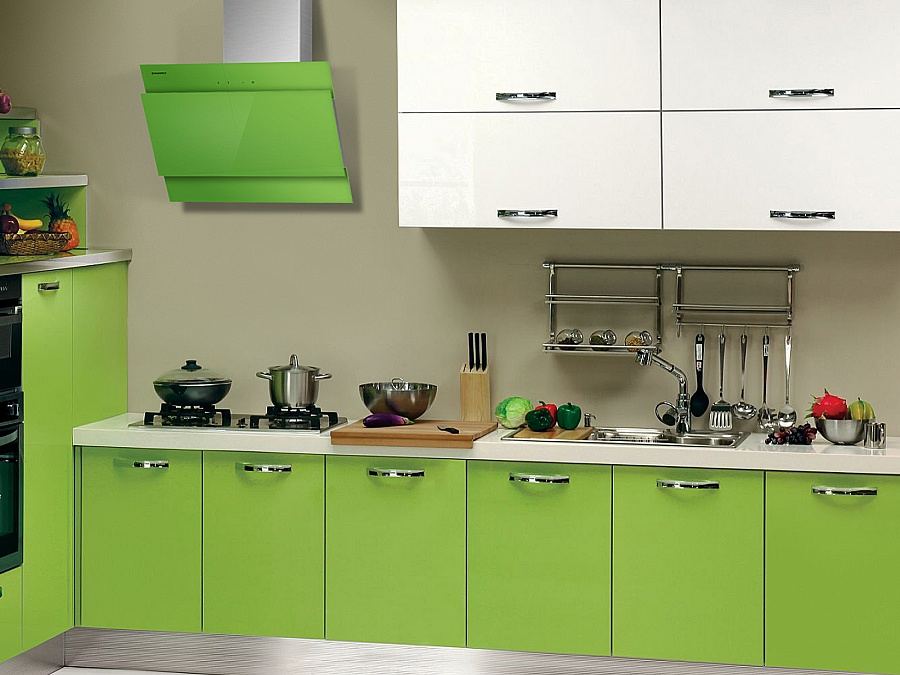 Вытяжка кухонная Maunfeld TOWER LUX 60 нержавейка / зеленый