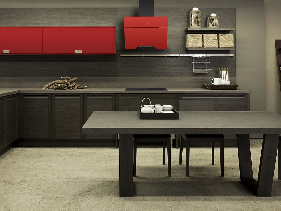 Вытяжка кухонная Maunfeld TWEED 60 красный