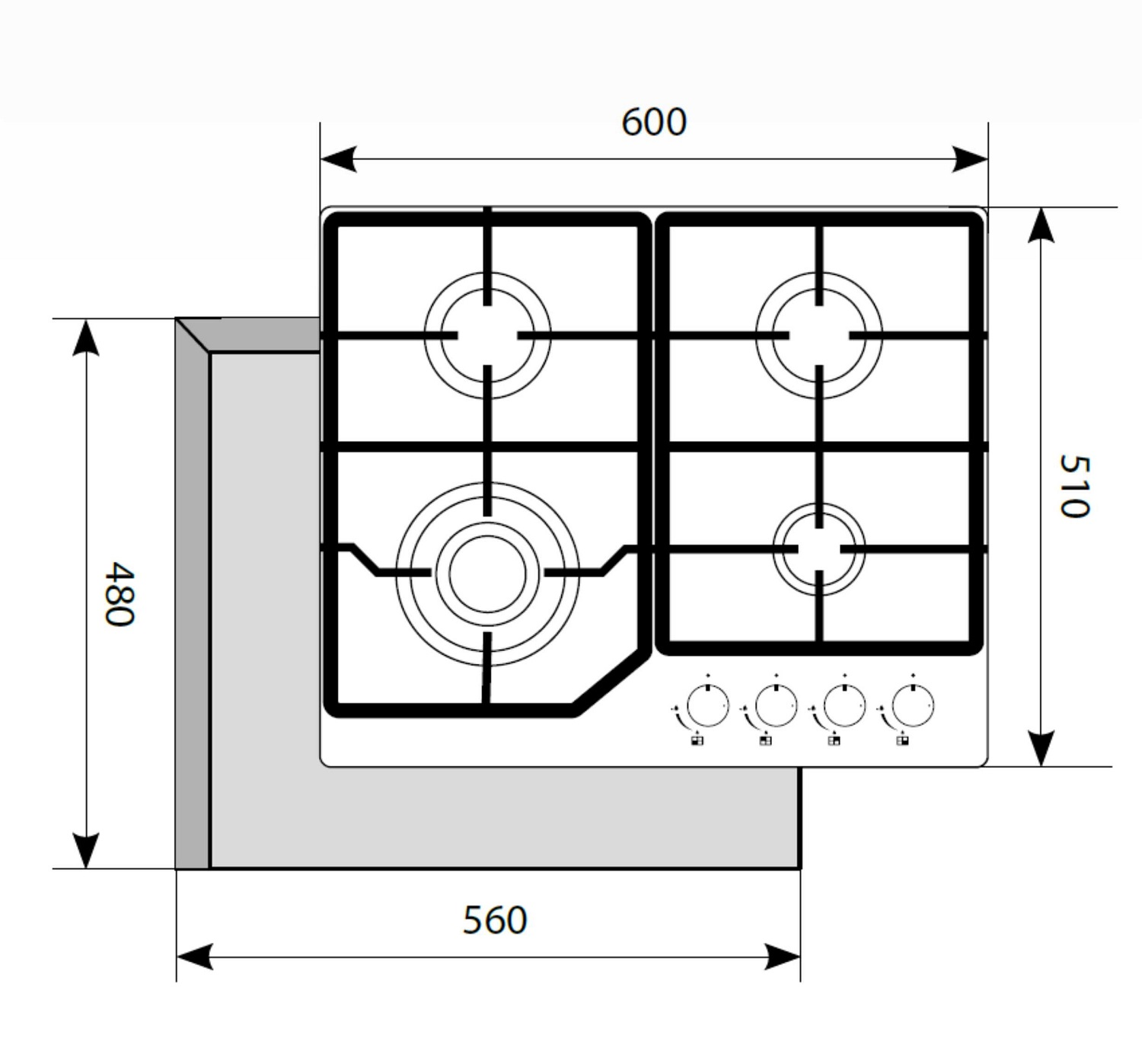 Варочная панель LEX GVG 640 WH
