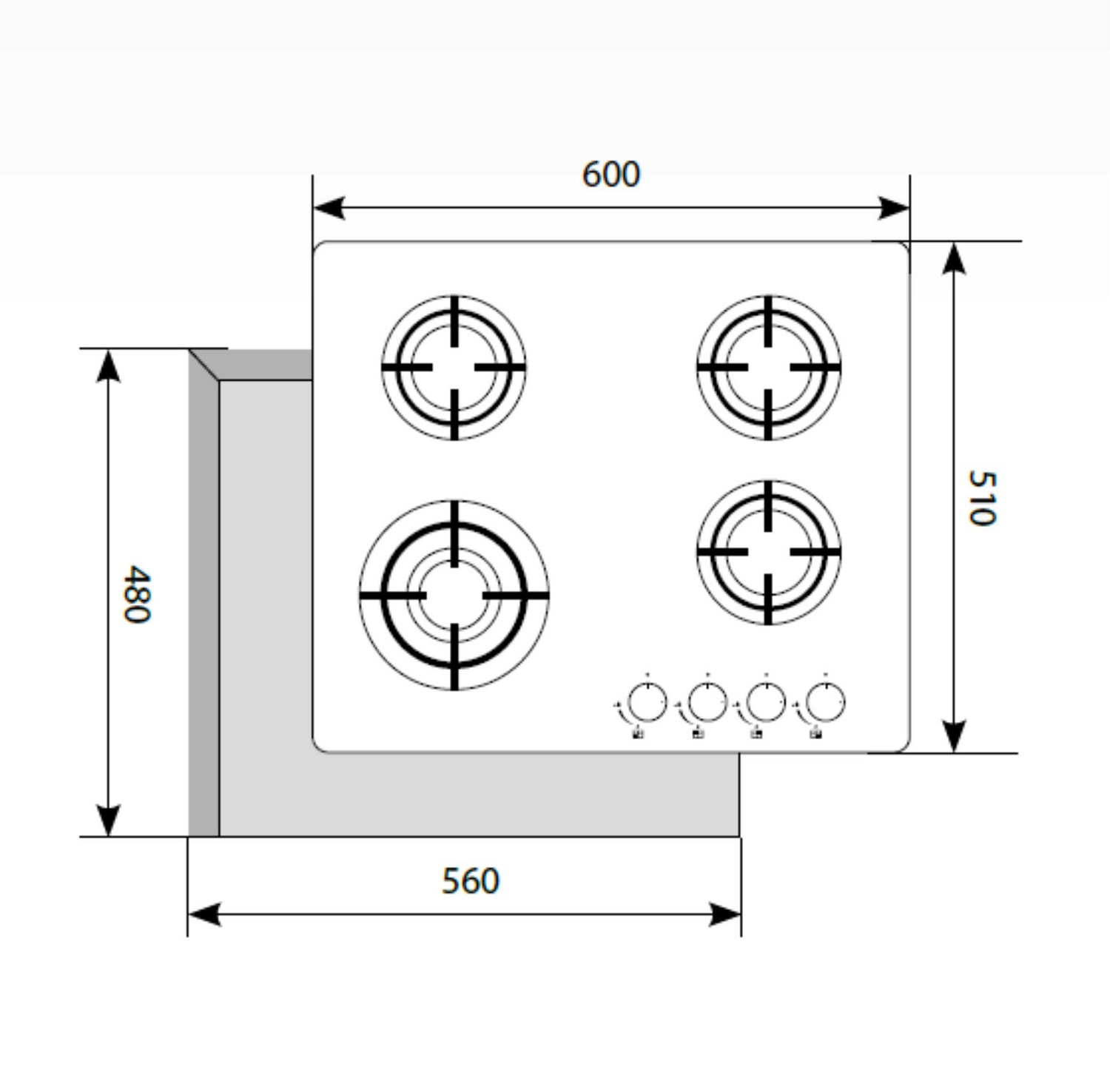 Варочная панель LEX GVG 641 WH