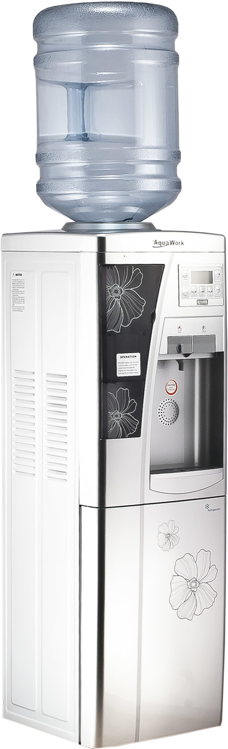 Кулер Aqua Work TY-LYR3B/С серебристый/цветочный узор