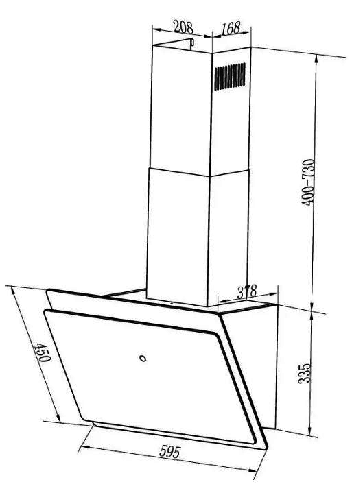 Вытяжка кухонная Maunfeld GRAMMY 60 черный