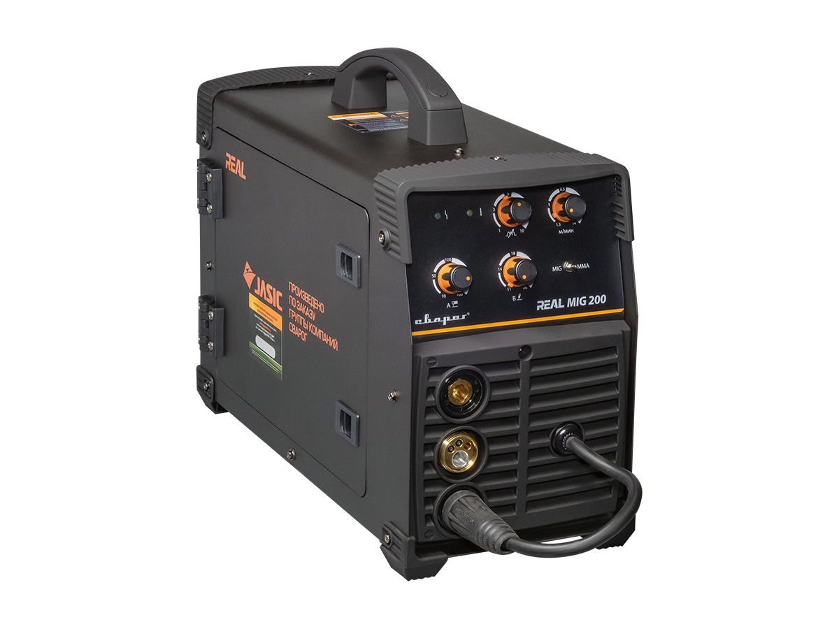 Сварочный аппарат Сварог REAL MIG 200 (N24002N) Black (маска+краги)