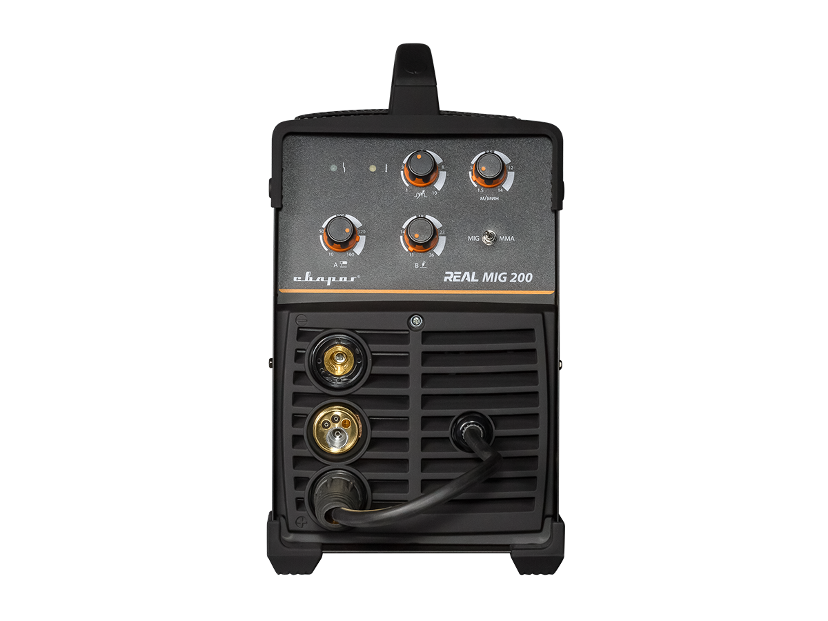 Сварочный аппарат Сварог REAL MIG 200 (N24002N) Black (маска+краги)