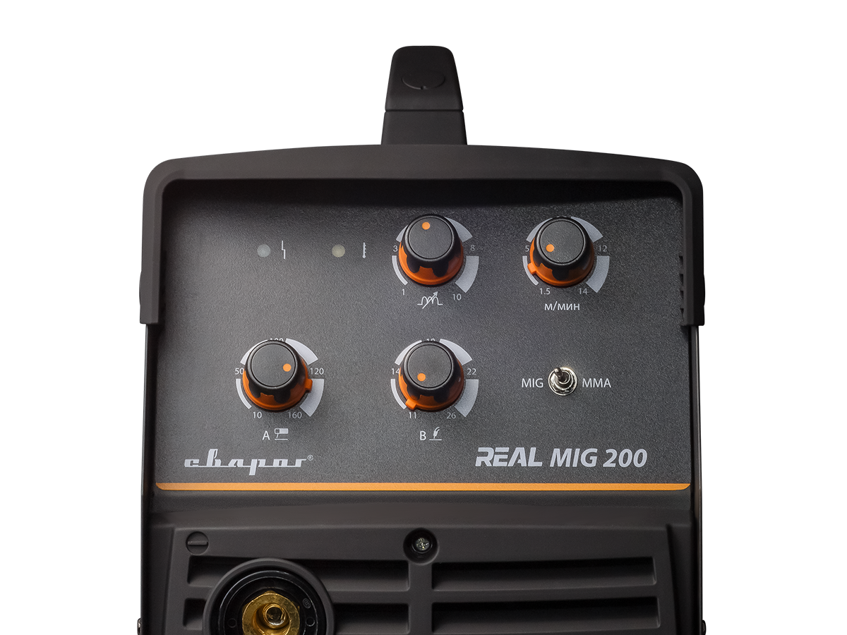Сварочный аппарат Сварог REAL MIG 200 (N24002N) Black (маска+краги)