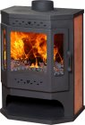 Печь ЭкоКамин  Бавария Призматик, с плитой и т/обменником