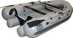 Надувная лодка Фрегат  M-350 FM Light серая