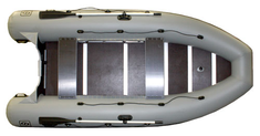 Надувная лодка Фрегат  M-430 F серая л/п
