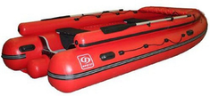 Надувная лодка Фрегат  M-430 FM L V красная, зеленая