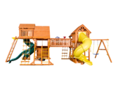 Детский городок Playgarden Mega SkyFort с двумя игровыми домиками и переходом