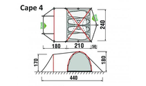 Палатка GreenLand Cape 4