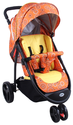 Коляска Babyhit TRINITY оранжевая с кругами