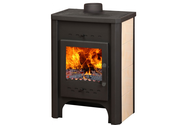 Печь ЭкоКамин  Бавария с плитой и теплообменником, 9кВт