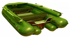 Надувная лодка Фрегат  M-350 FM Lux зеленый