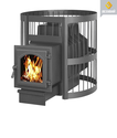 Печь Везувий Легенда Стандарт 22, (270) со стеклом, дровяная