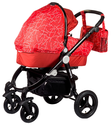 Коляска Babyhit VALENTE (2 в 1) тёмно-красный