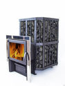 Печь НМК  КАТУНЬ с панорамным стеклом 