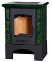 Печь ЭкоКамин  Веймар Изразец Барокко зеленая