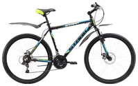 Велосипед Stark Outpost 26.1D (2017) черно-зеленый, рост 18