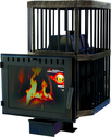Печь НМК  Сибирь-24 с панорамной топочной дверцей