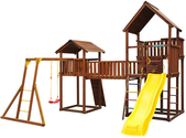 Детский городок Jungle Gym  Palace + Jungle Cottage (без горки) + жесткий мост + Rock + Рукоход +сидушка