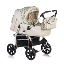 Коляска Babyhit VILLEY бежевый, вставка цветы