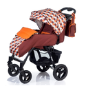 Коляска Babyhit TRAVEL AIR коричневый с оранжевым