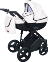 Коляска Incanto JAGUAR XT 2в1 белая с черным