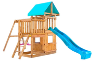 Детский городок Babygarden с балконом, закрытым домиком и горкой 2.4м