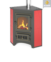 Печь Везувий ПК-01(220)  угловой красный 9 кВт