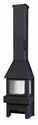 Печь ЭкоКамин  Бавария Три Стекла антрацит