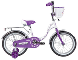 Велосипед Novatrack Butterfly 16 (2020) белый-фиолетовый