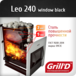 Печь Grill'D Leo 240 window black