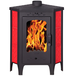 Печь ЭкоКамин  Бавария Изразец красный Угловая с чугунной плитой