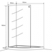 Душевое ограждение Wasserfalle W-457 L