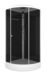 Душевая кабина Domani-Spa  Simple 99 с крышей, черные стенки, тонированное стекло