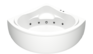 Ванна  BAS Мега 160х160  без гидромассажа