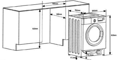Встраиваемая стиральная машина Graude  EWTA 80.0