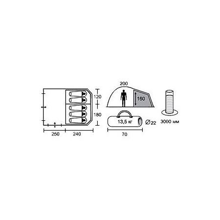 Палатка TREK PLANET  Montana 5