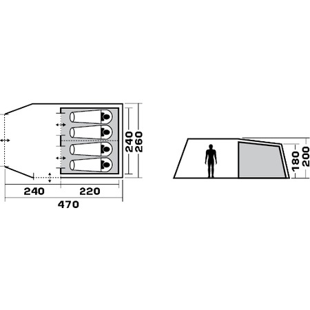 Палатка TREK PLANET  Michigan 4
