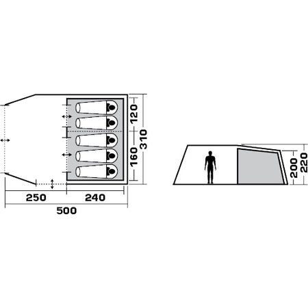 Палатка TREK PLANET  Michigan 5 