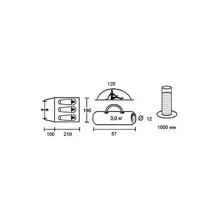 Палатка TREK PLANET  Forester 3