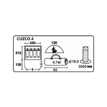 Палатка TREK PLANET  Cuzco 4