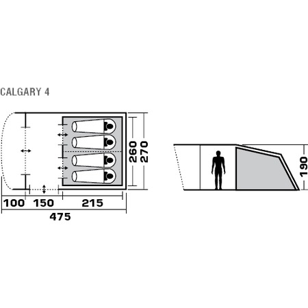 Палатка TREK PLANET  Calgary 4 