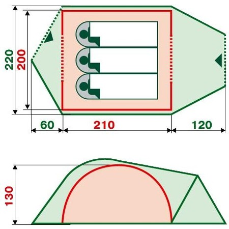 Палатка RockLand Pamir 3 Camo